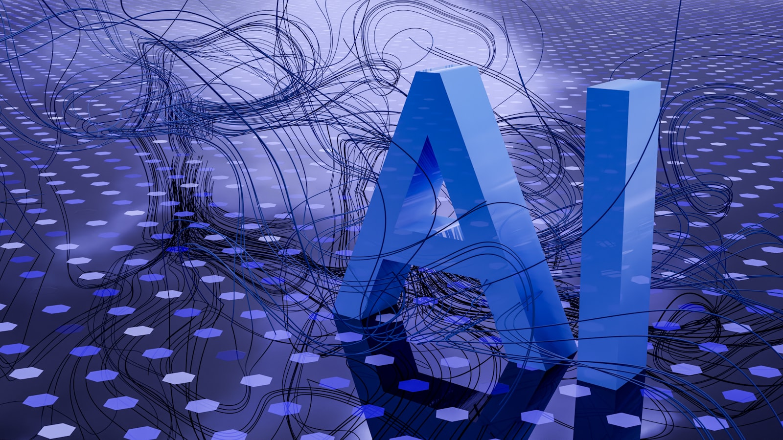 AI technology and neural network visualisation